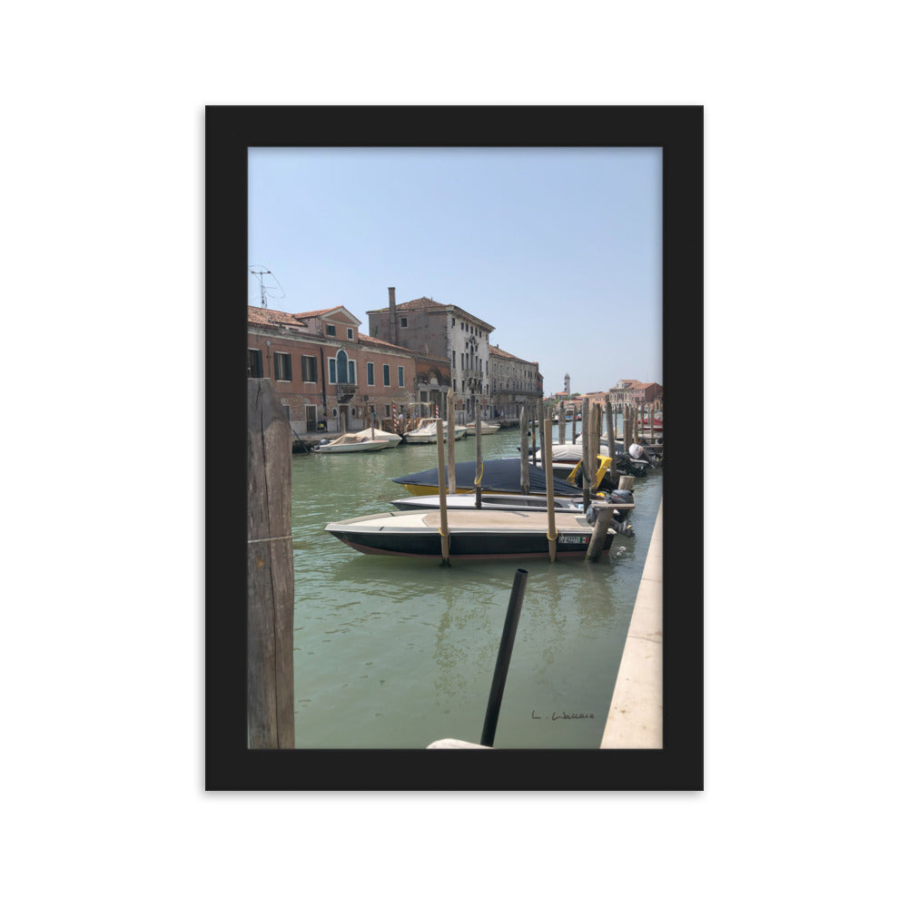 Venice Streets 5 framed matte photo