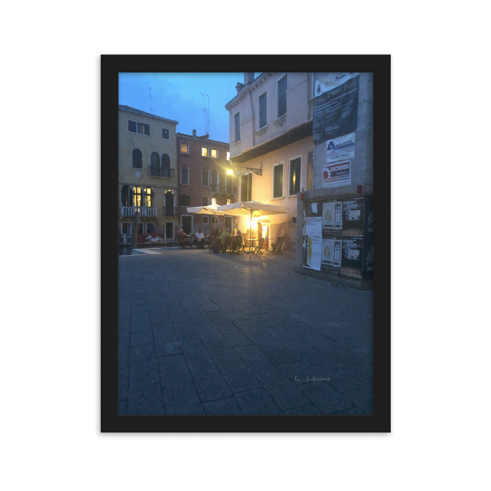 Venice Blue 13 framed matte photo