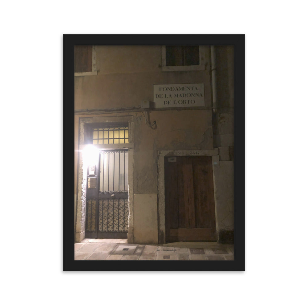 Venice Doors 12 framed matte photo