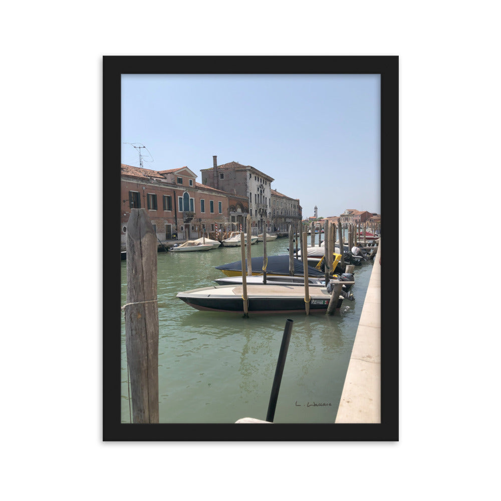 Venice Streets 5 framed matte photo