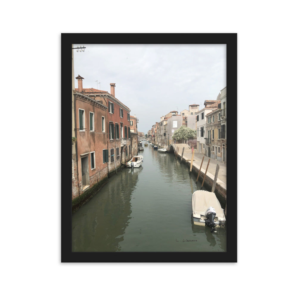 Venice Streets 9 framed matte photo