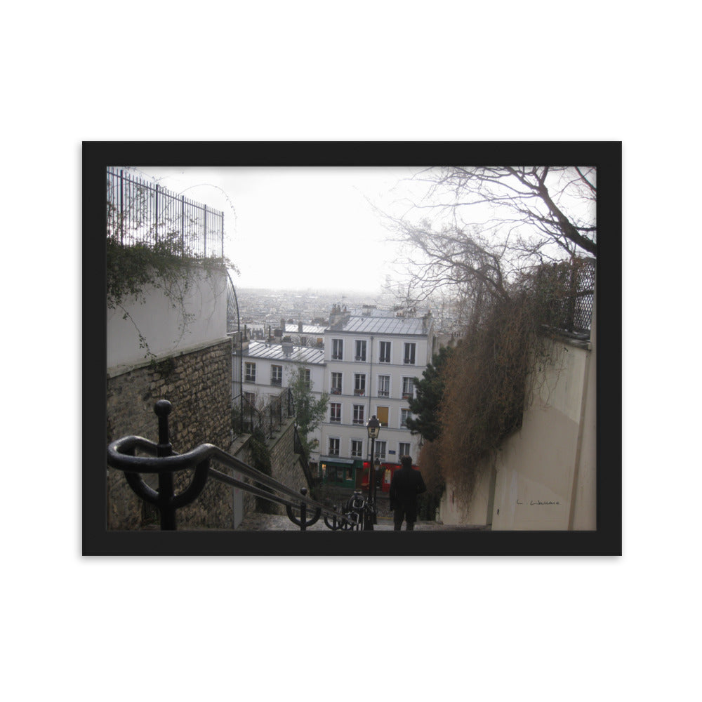 Paris Montmartre 4 framed matte photo