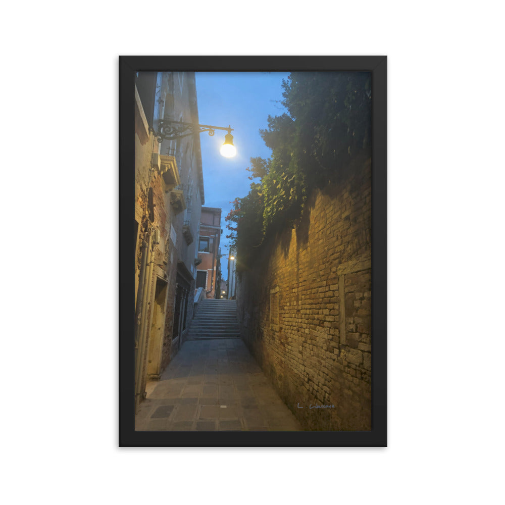 Venice Blue 10 framed matte photo