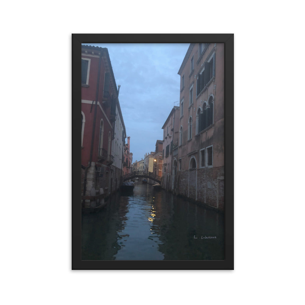 Venice Blue 12 framed matte photo