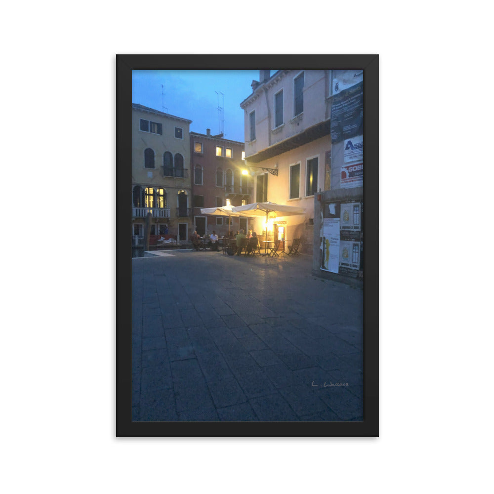 Venice Blue 13 framed matte photo