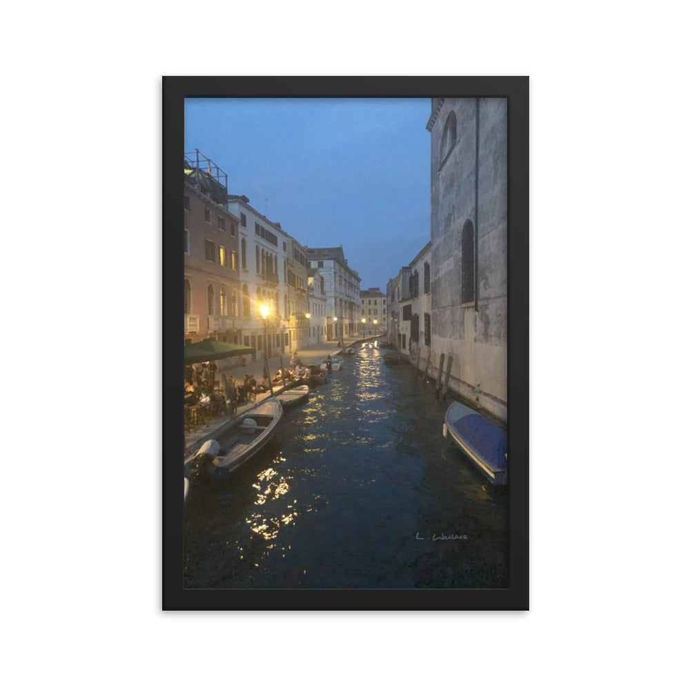 Venice Blue 14 framed matte photo