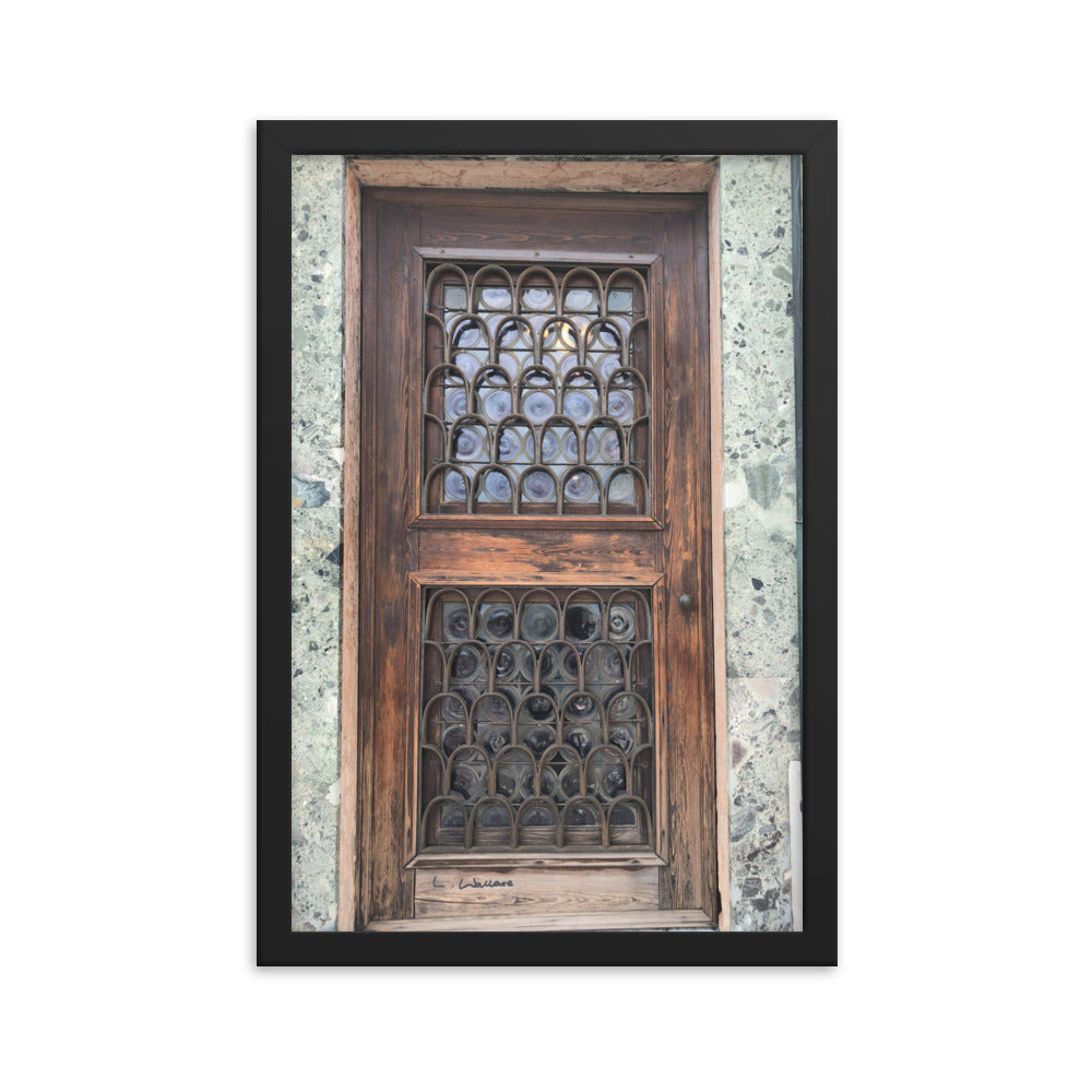 Venice Doors 7 framed matte photo
