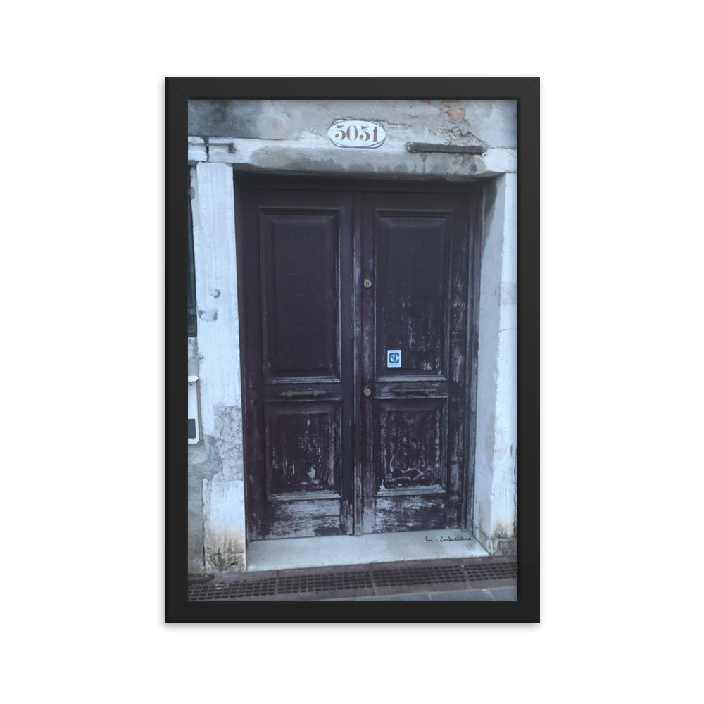 Venice Doors 8 framed matte photo