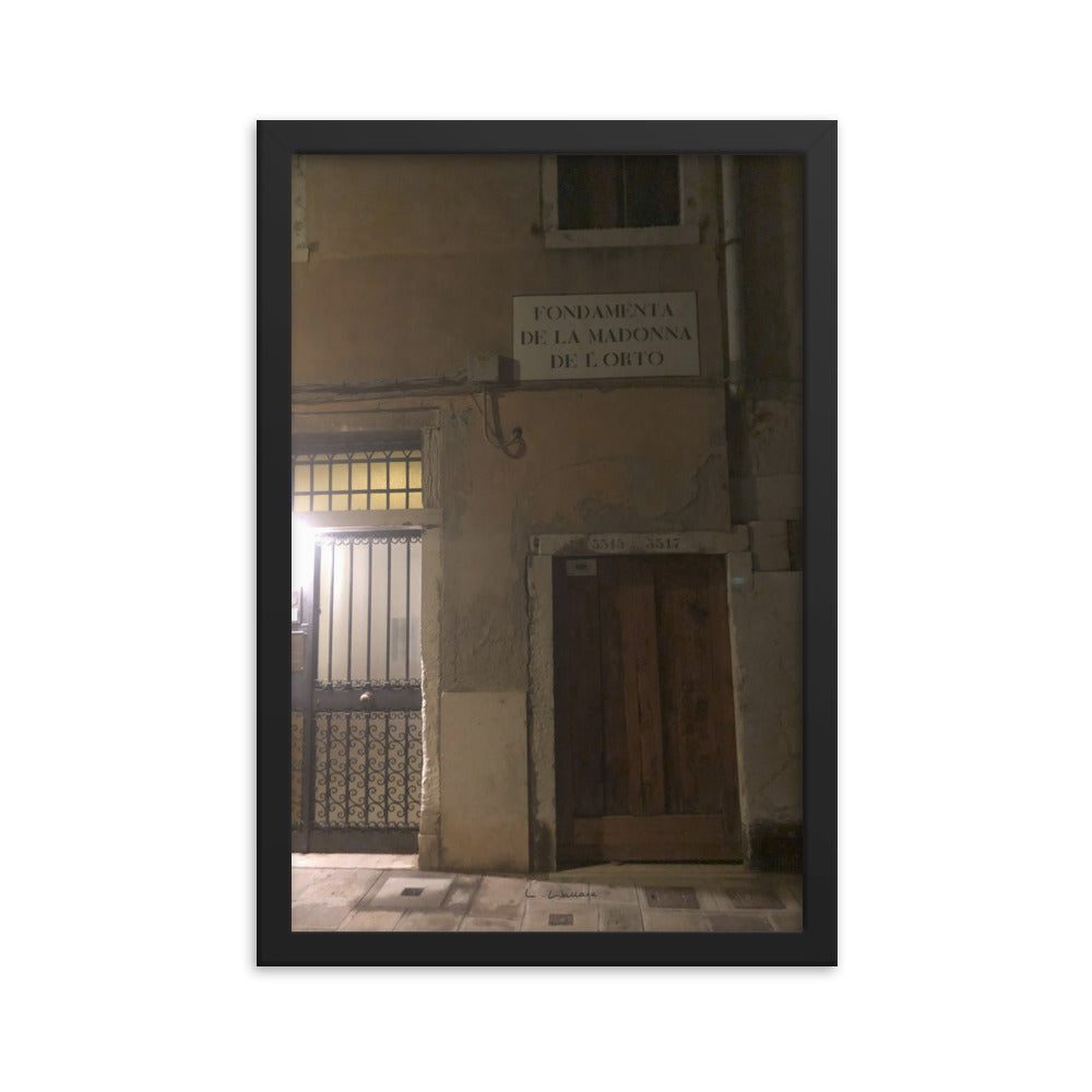 Venice Doors 12 framed matte photo