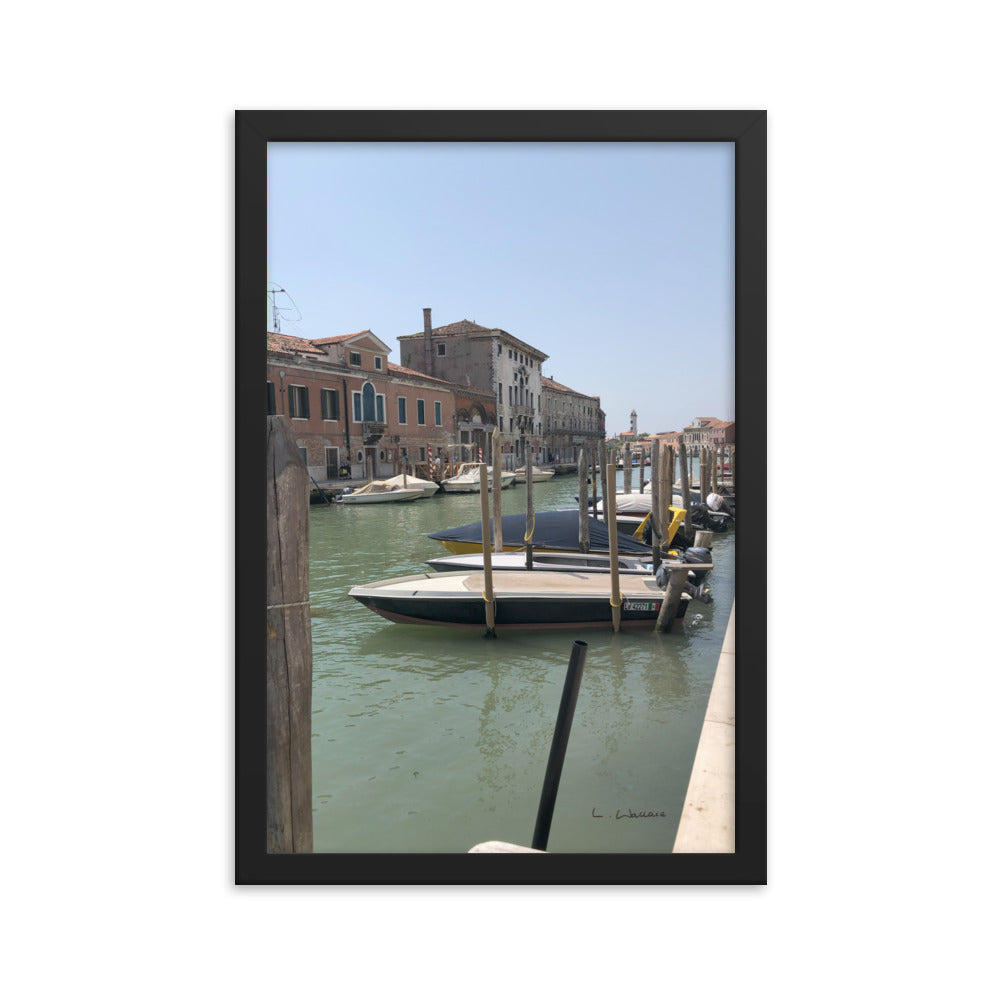 Venice Streets 5 framed matte photo
