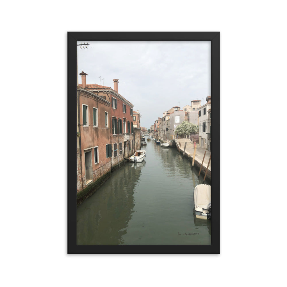 Venice Streets 9 framed matte photo