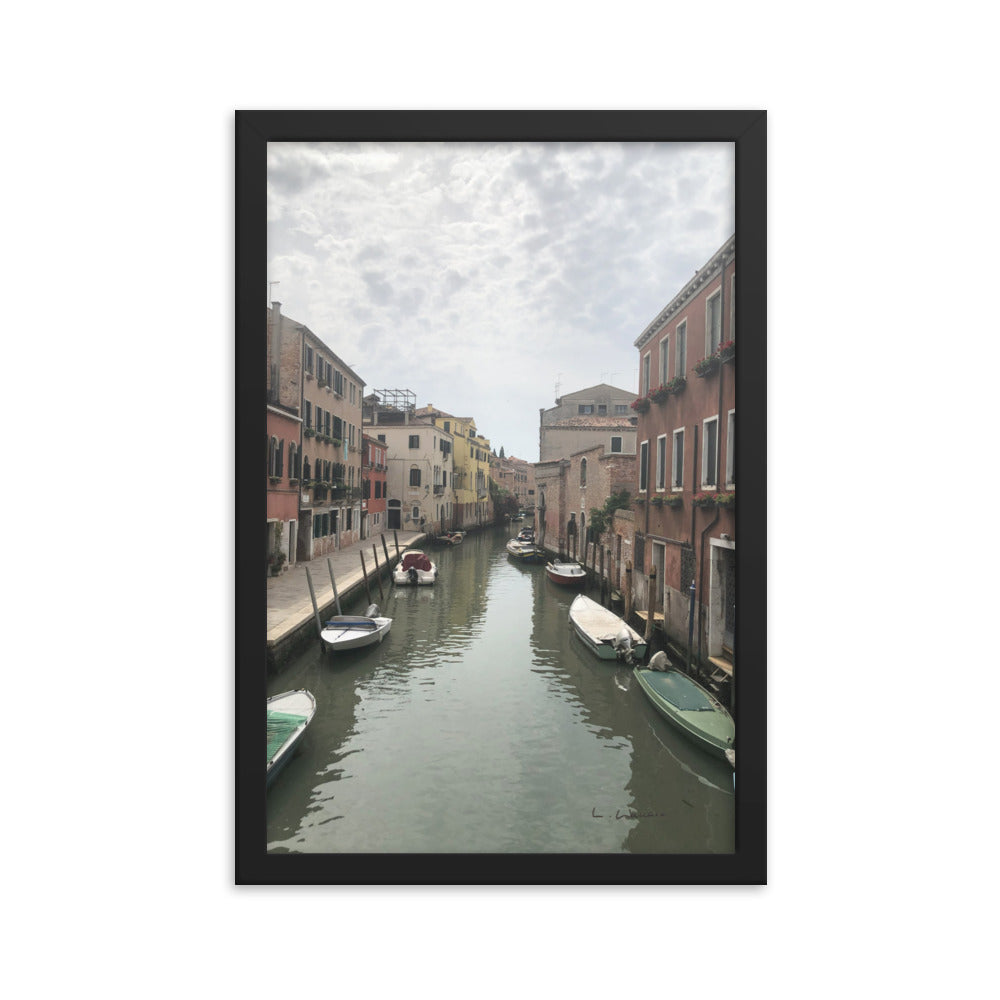 Venice Streets 10 framed matte photo