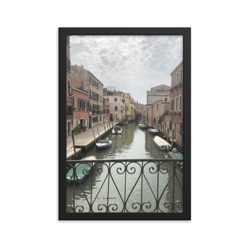 Venice Streets 11 framed matte photo