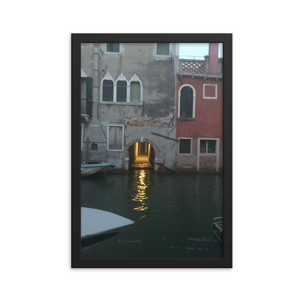 Venice Streets 12 framed matte photo