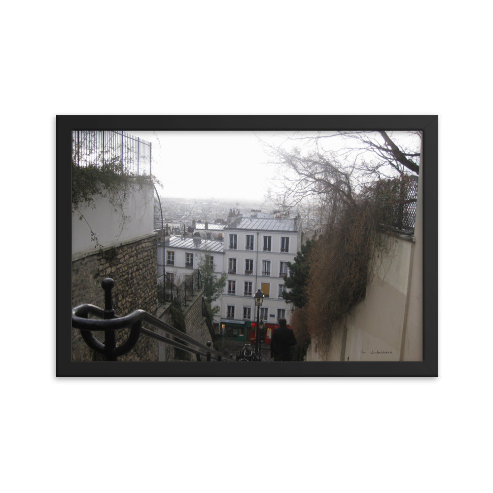 Paris Montmartre 4 framed matte photo