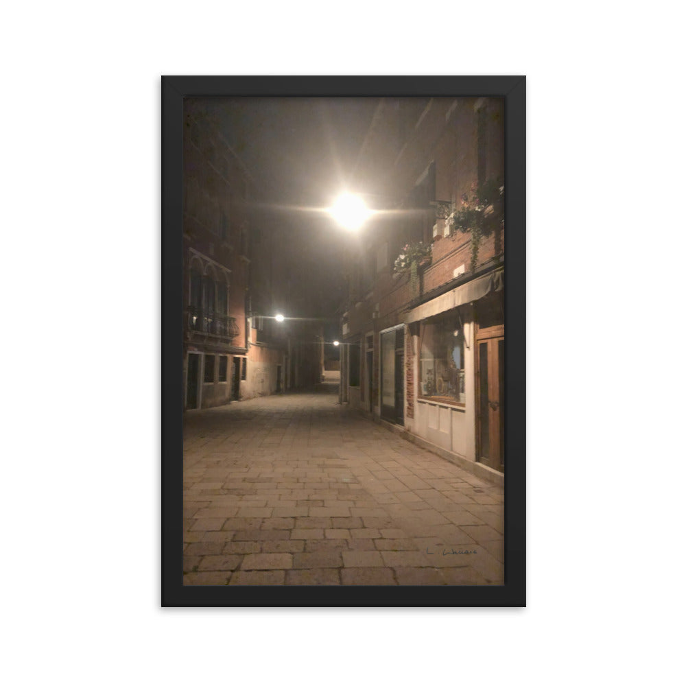Venice Dusk 20 framed matte photo