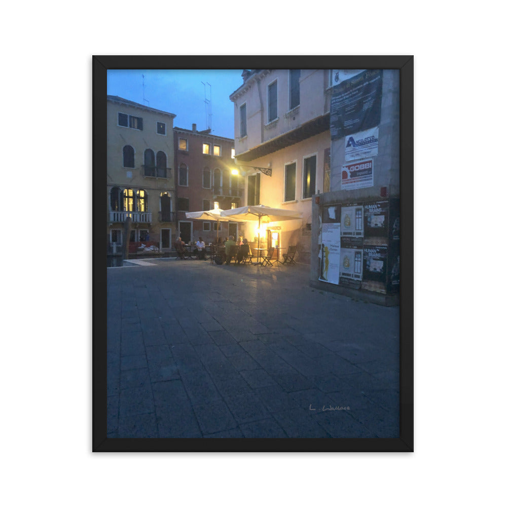 Venice Blue 13 framed matte photo