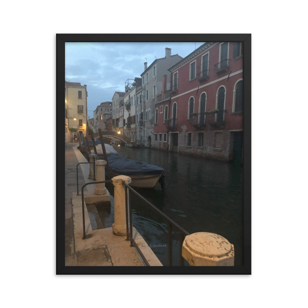 Venice Mauve 3 framed matte photo