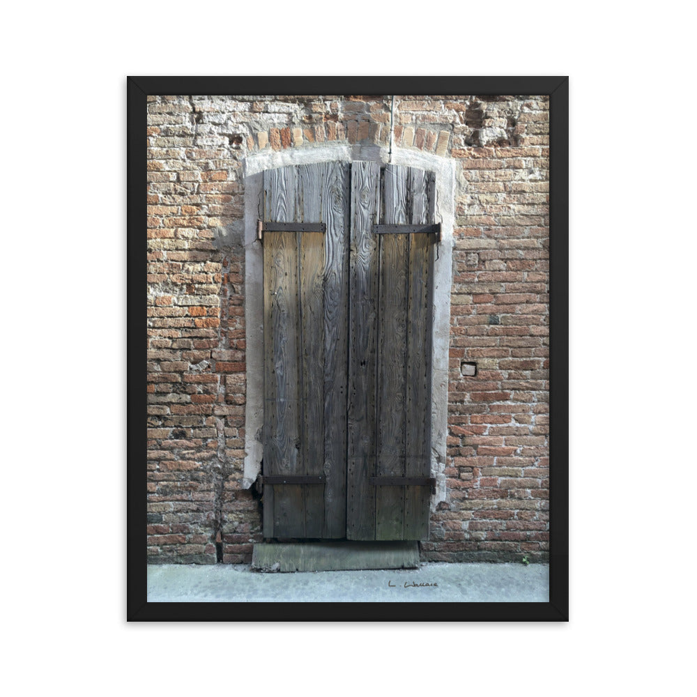Venice Doors 6 framed matte photo