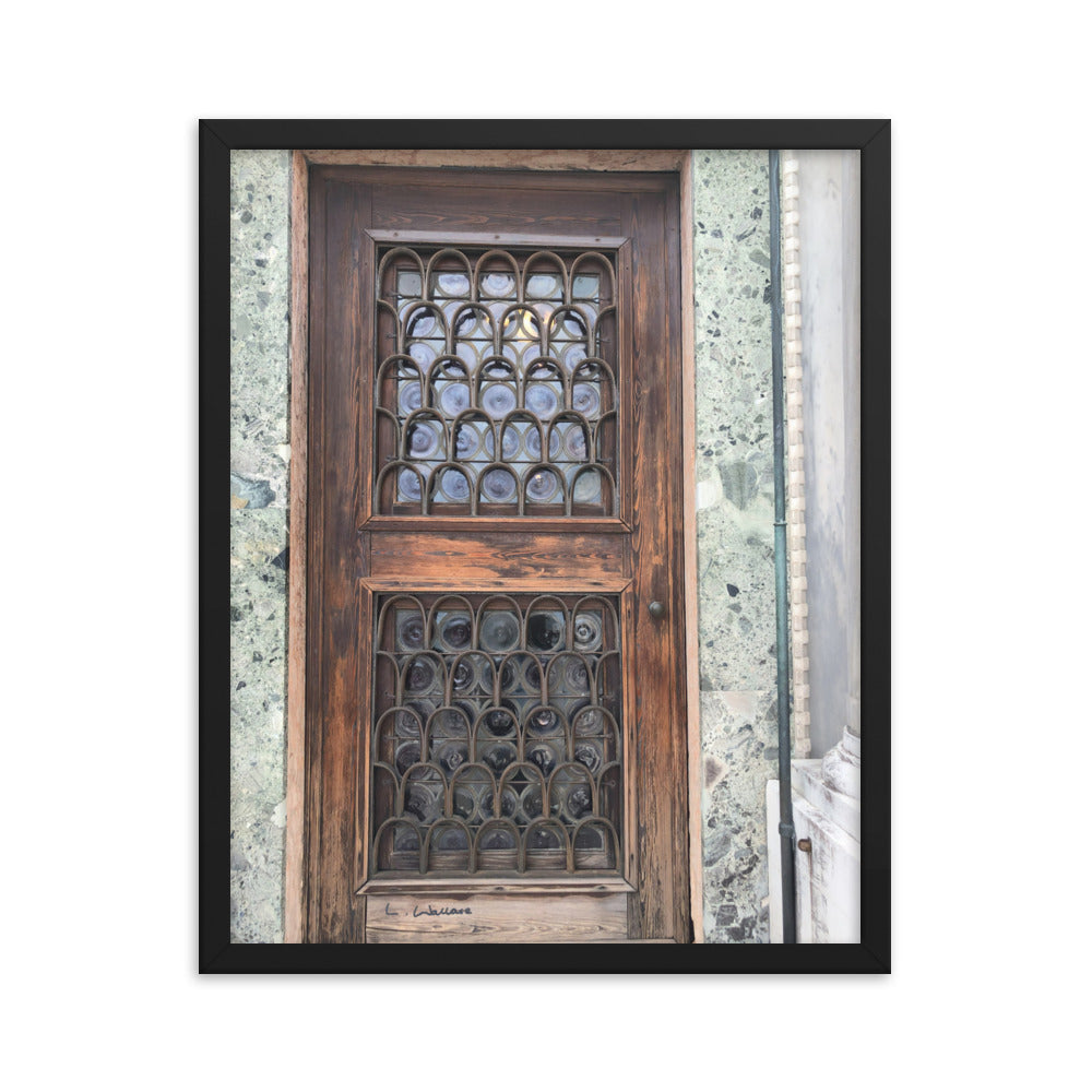 Venice Doors 7 framed matte photo