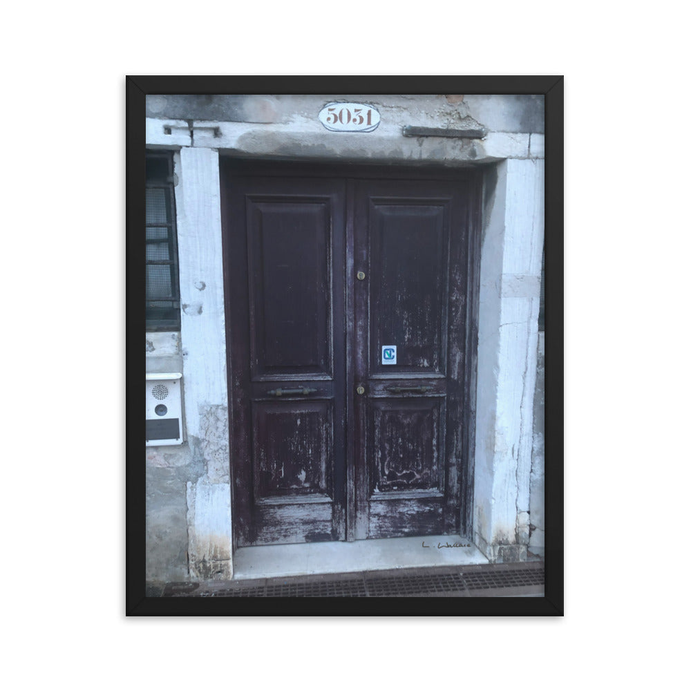 Venice Doors 8 framed matte photo