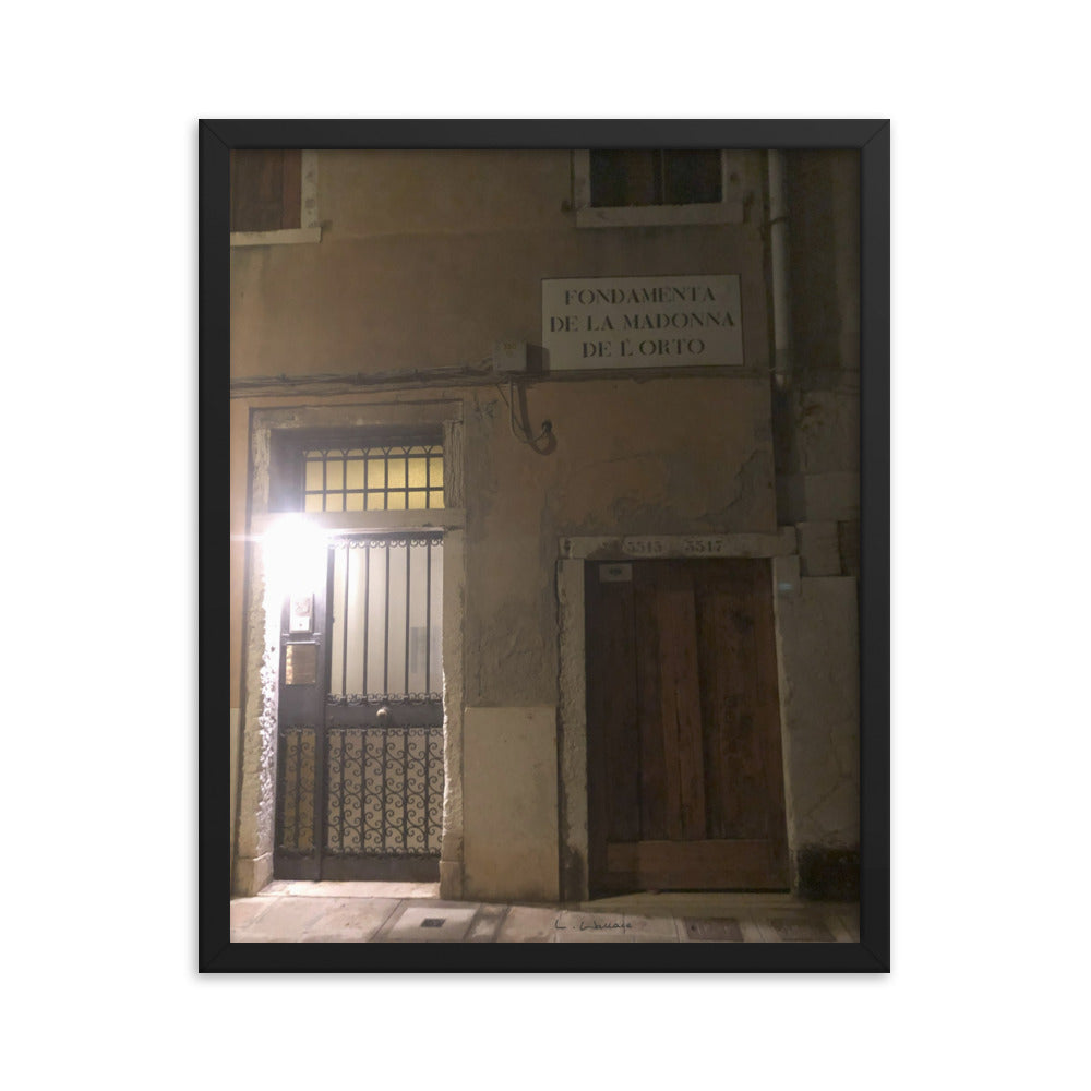 Venice Doors 12 framed matte photo