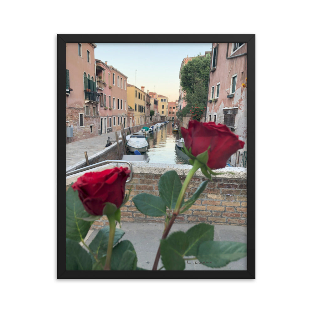 Venice Streets 2 framed matte photo
