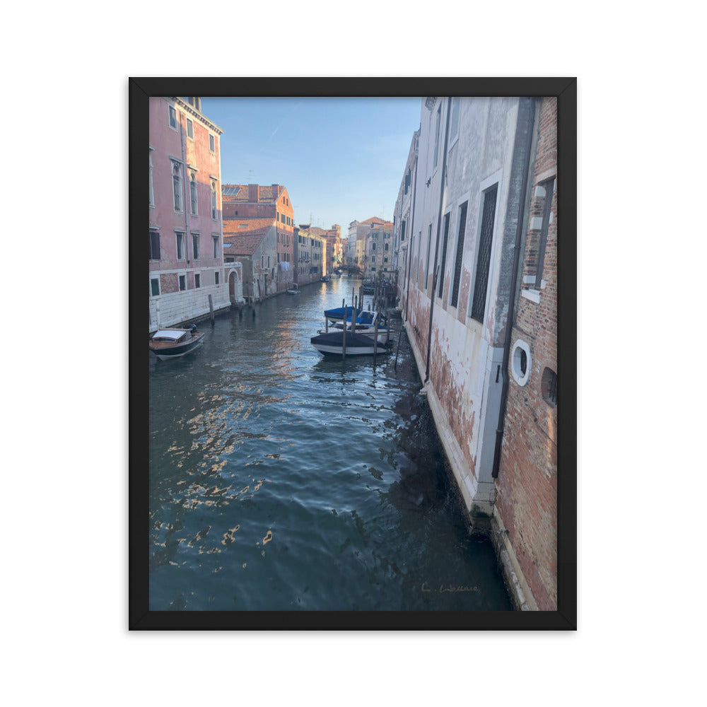 Venice Streets 4 framed matte photo
