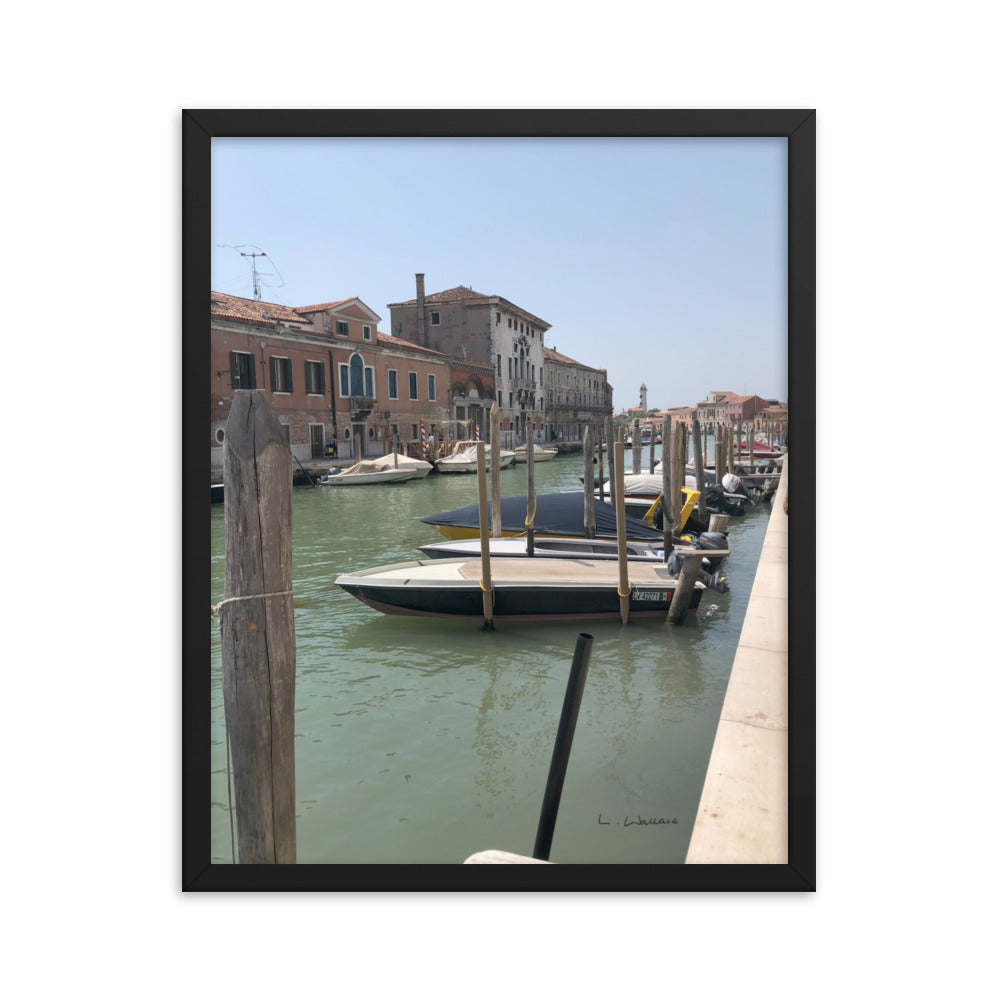 Venice Streets 5 framed matte photo