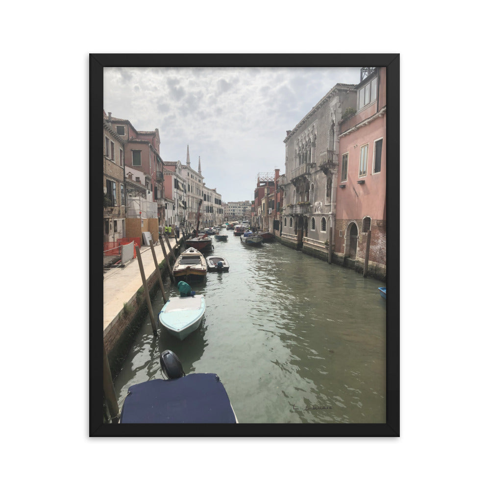 Venice Streets 7 framed matte photo