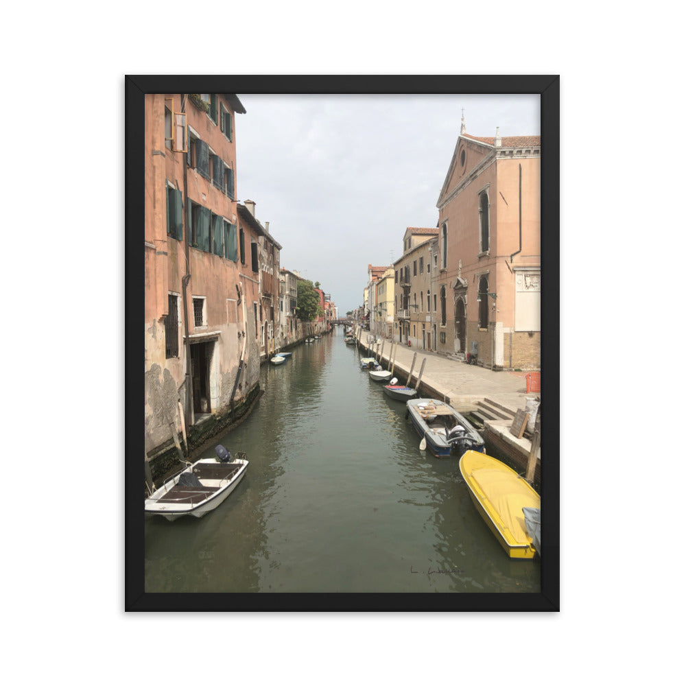Venice Streets 8 framed matte photo