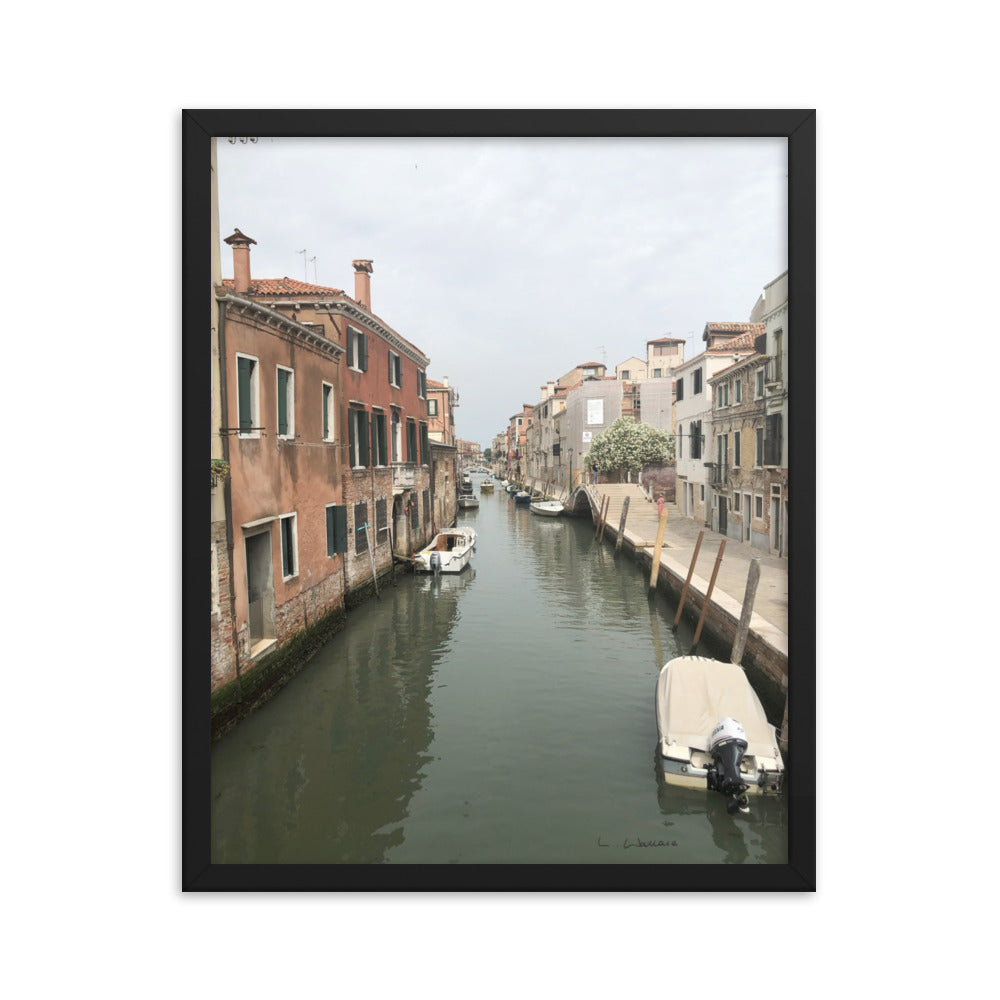 Venice Streets 9 framed matte photo