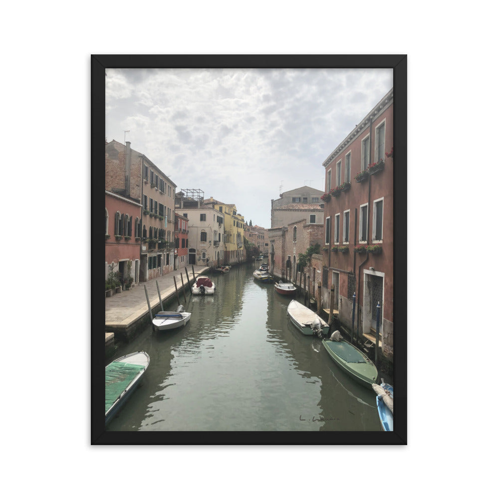 Venice Streets 10 framed matte photo