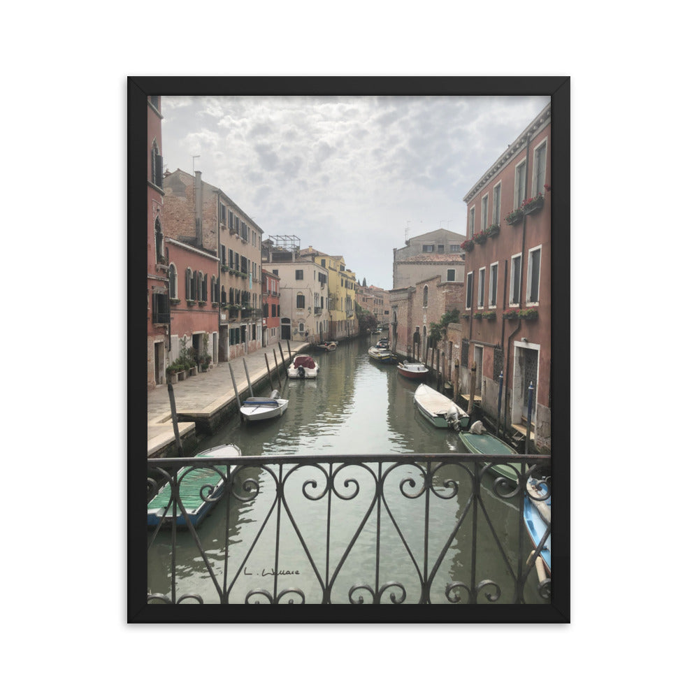 Venice Streets 11 framed matte photo