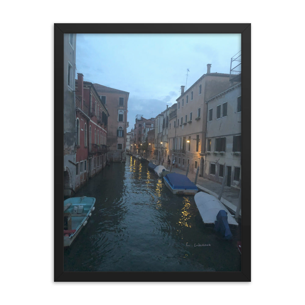 Venice Blue 11 framed matte photo