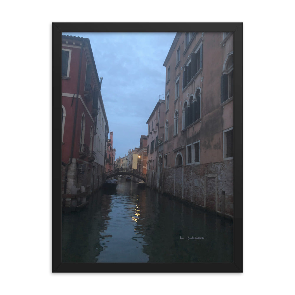 Venice Blue 12 framed matte photo