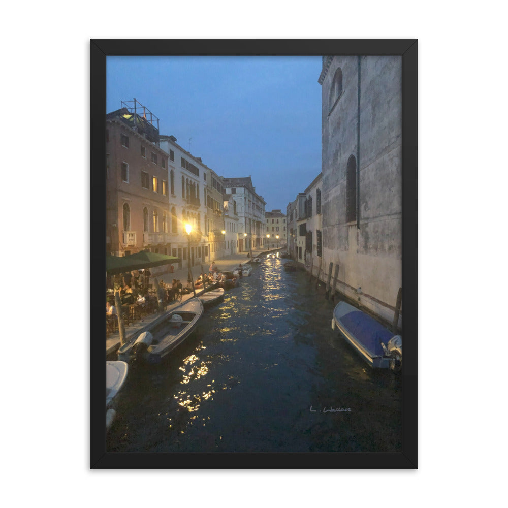 Venice Blue 14 framed matte photo
