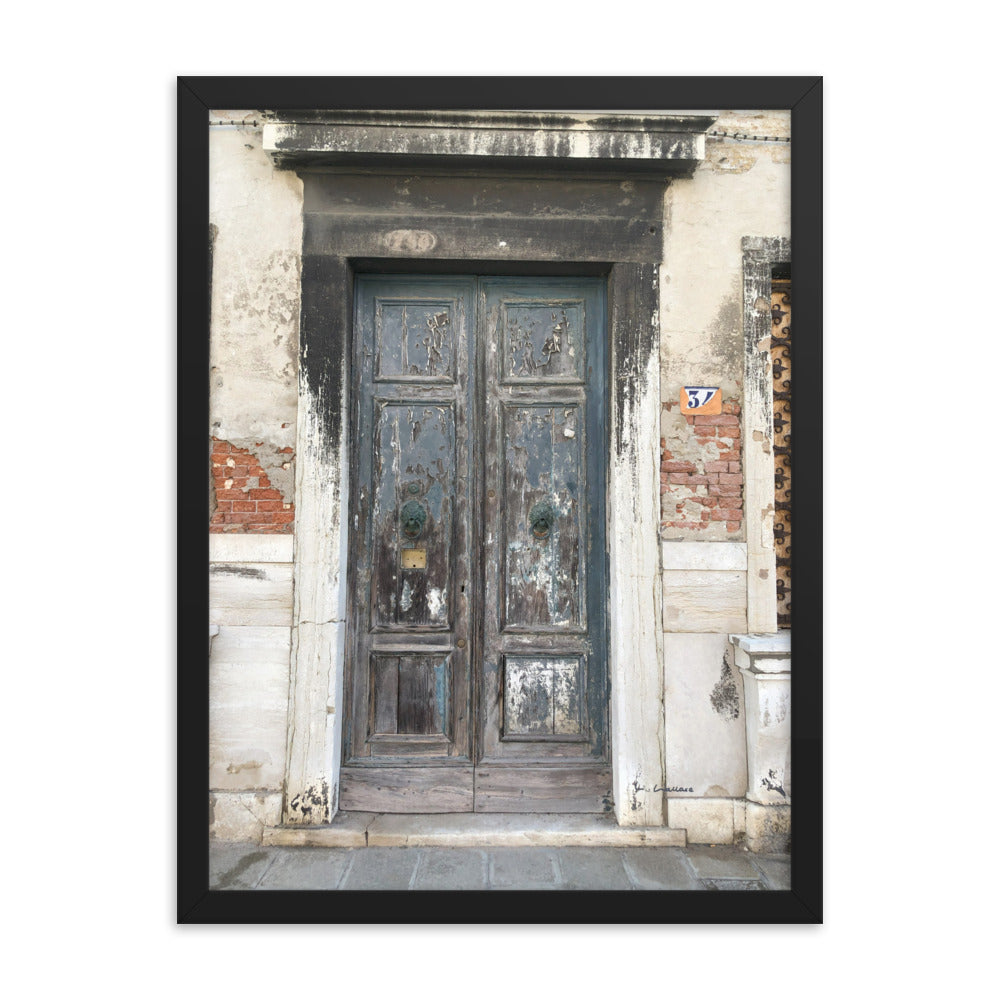 Venice Doors 3 framed matte photo
