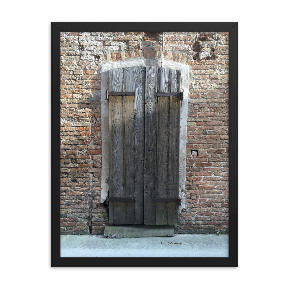 Venice Doors 6 framed matte photo