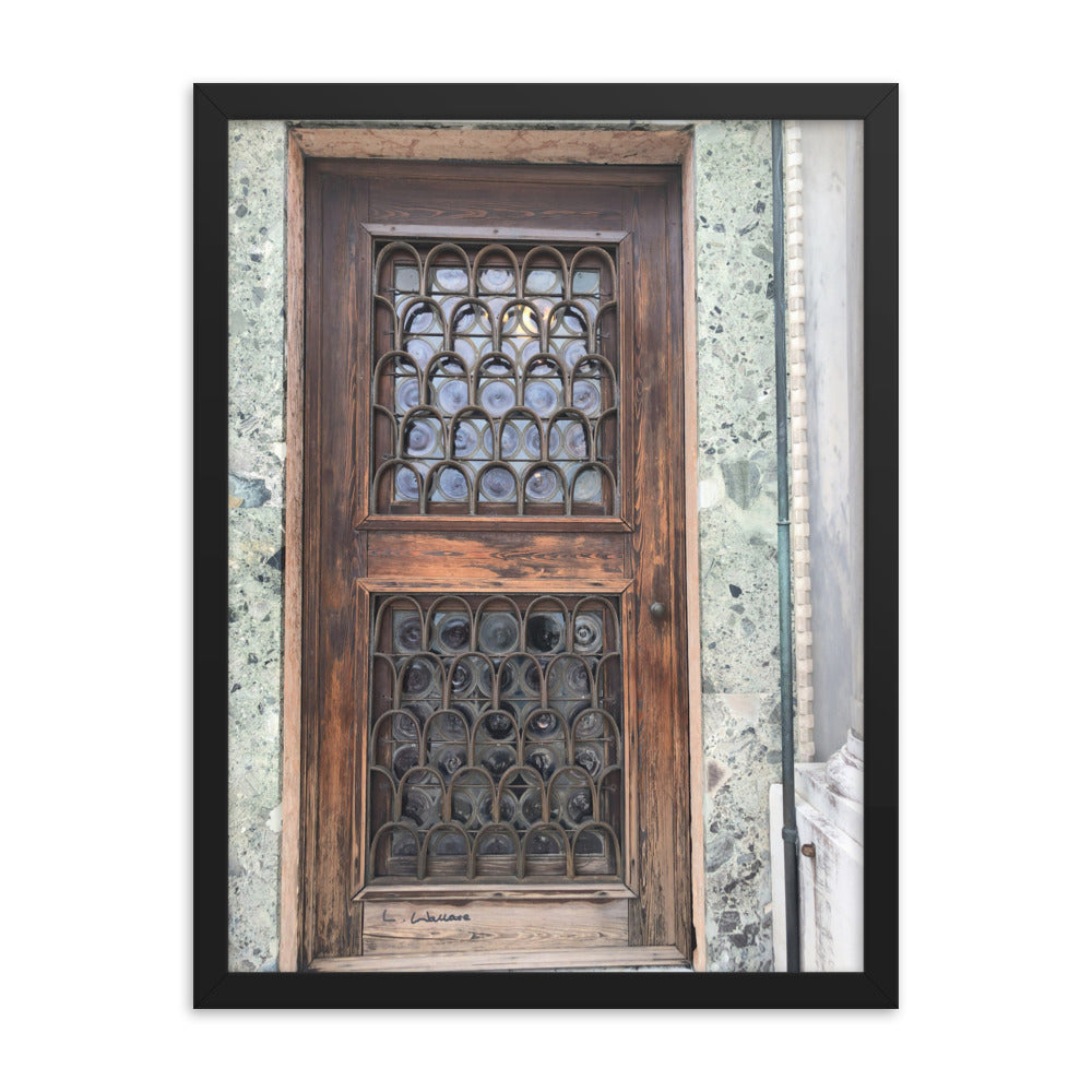 Venice Doors 7 framed matte photo