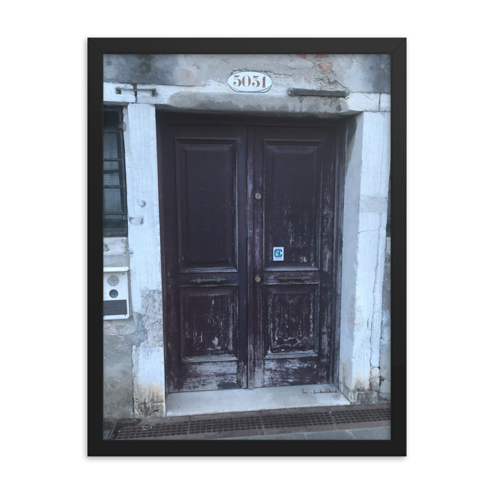 Venice Doors 8 framed matte photo