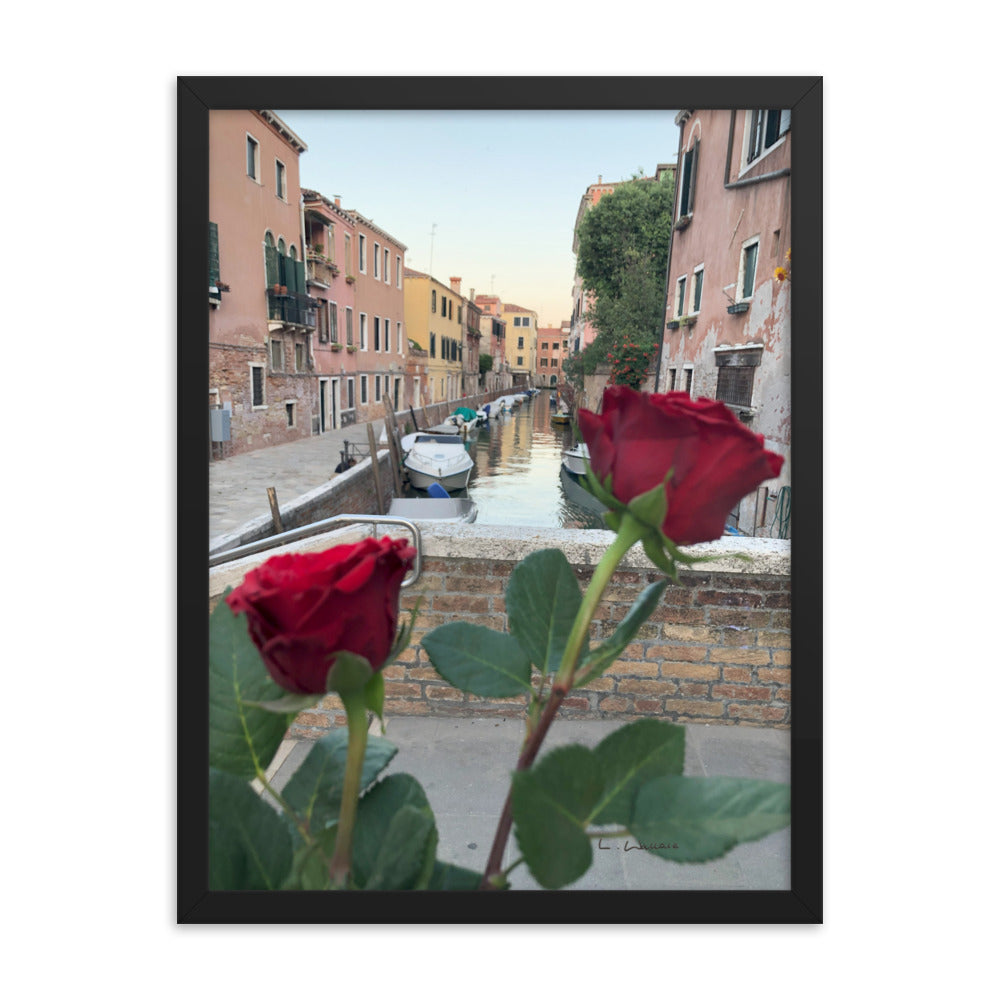 Venice Streets 2 framed matte photo