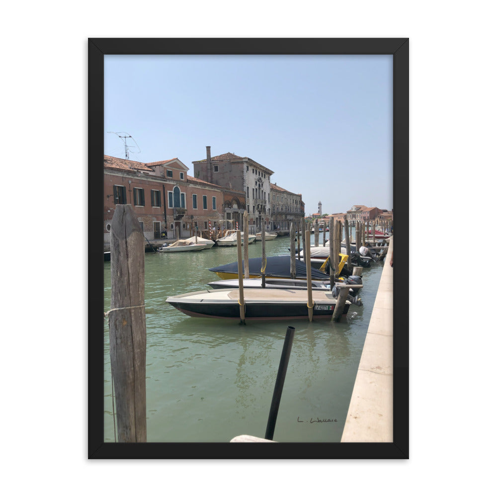 Venice Streets 5 framed matte photo