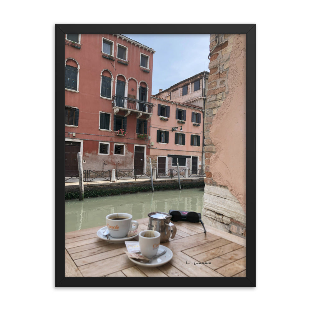 Venice Streets 6 framed matte photo