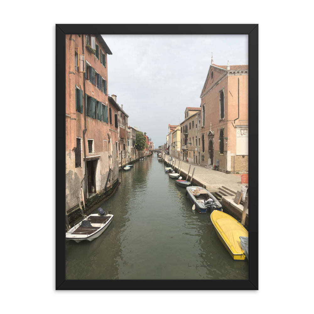 Venice Streets 8 framed matte photo