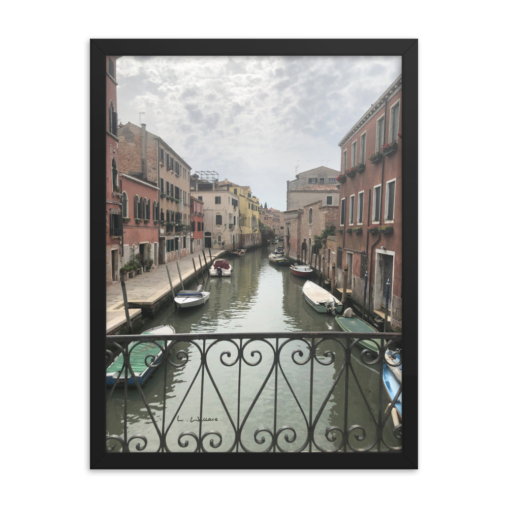 Venice Streets 11 framed matte photo