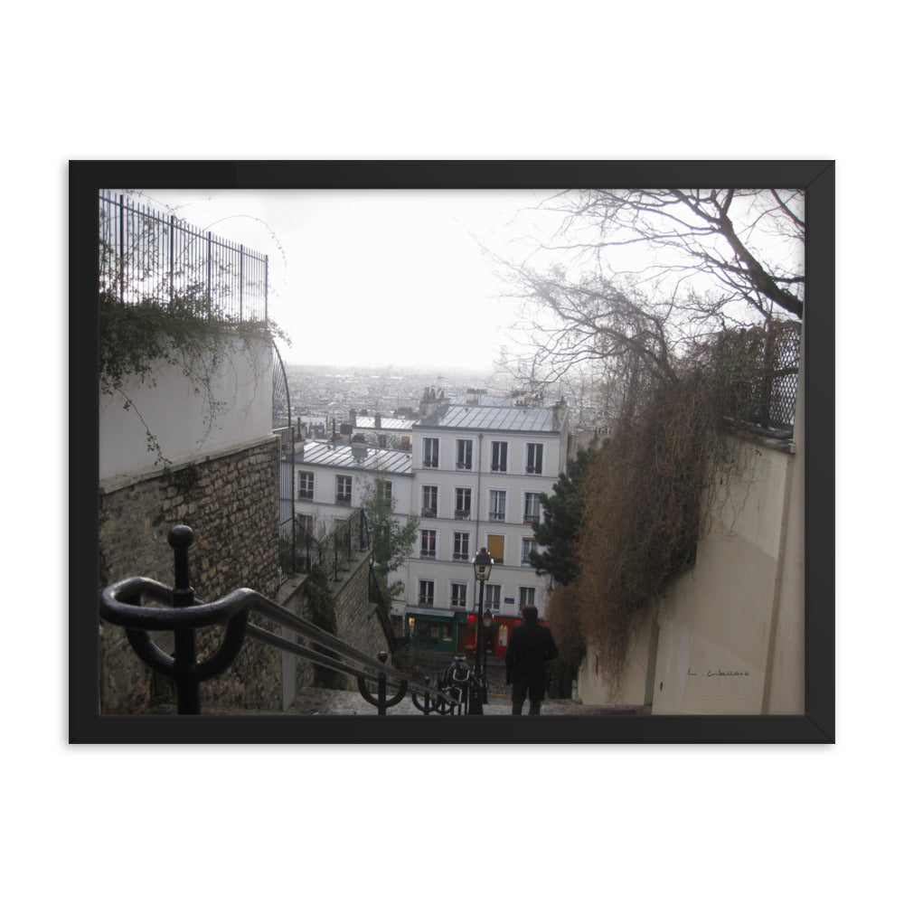 Paris Montmartre 4 framed matte photo