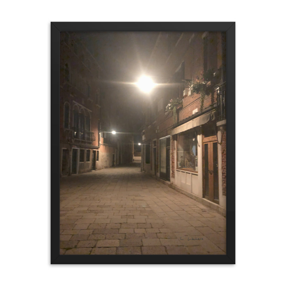 Venice Dusk 20 framed matte photo