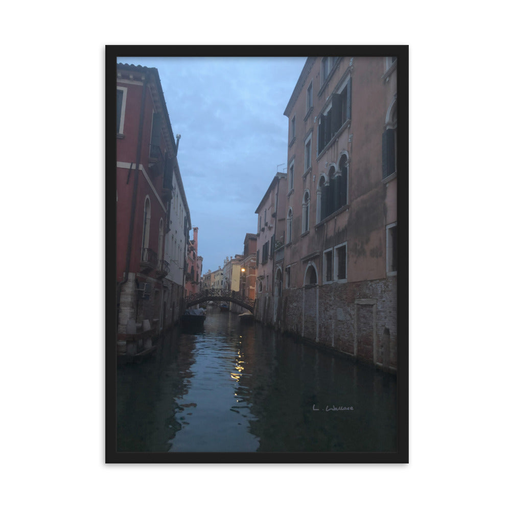 Venice Blue 12 framed matte photo