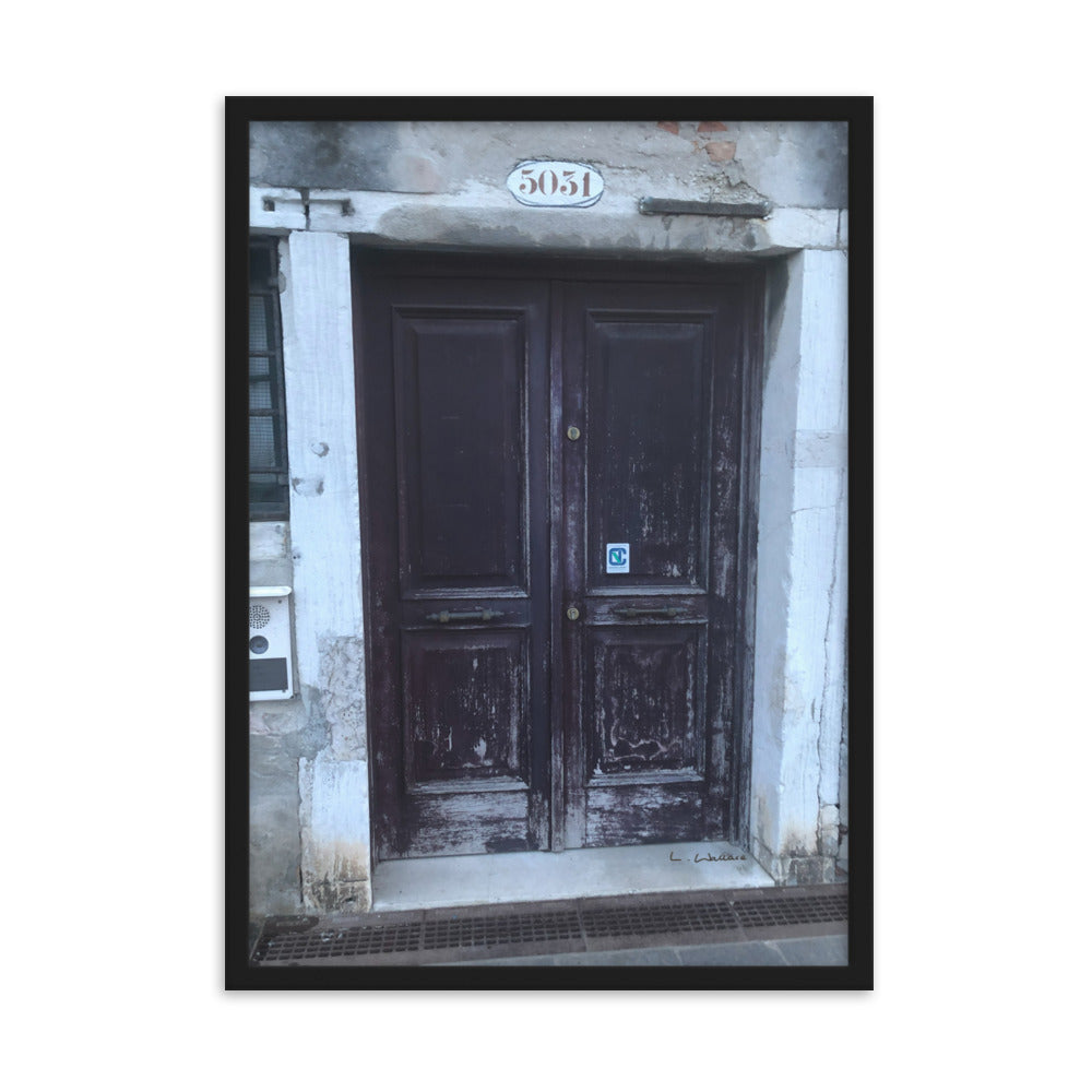 Venice Doors 8 framed matte photo